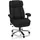 HJH Office Bürostuhl BUILDER XXL I Stoff Chefsessel bis 180kg belastbar, hohe Rückenlehne, Schwarz