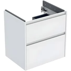 Geberit Waschtischunterschrank 2 Schubladen 59,5 x 60,6 x 44,6 cm Weiß