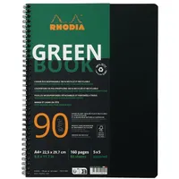 Rhodia 119912C - Rhodiactive Greenbook Spiralheft, kariert, DIN A4+