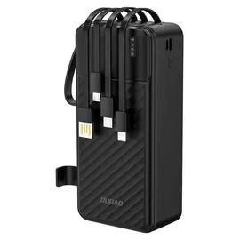 DUDAO K11 Max 30000mah Powerbank mit integrierten Kabeln – Schwarz
