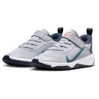 Nike Omni Multi-Court Kinder Freizeitschuhe (PS), wolf grey/thunder blue-bright crimson 31.5