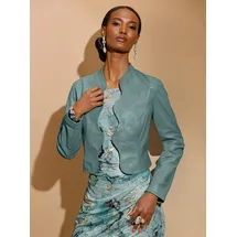 MAINPOL Leder-Blazer in jade | Gr.: 46