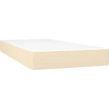 vidaXL Taschenfederkernmatratze Creme 90 x 200 cm H3