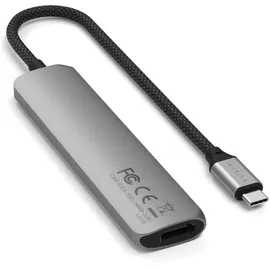 Satechi USB-C 6-in-1 Slim Multiport Adapter Space Grau