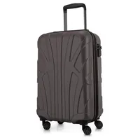 suitline Hartschalenkoffer Trolley 4-Rollen Cabin 55 cm / 34 l titan