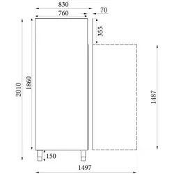 CombiSteel Tiefkühlschrank Rfs 2 Türen