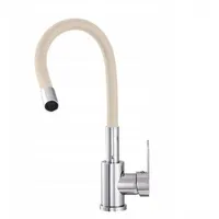 QLS Küchenarmatur Wasserhahn Spültischarmatur Mischbatterie Brause Flexibel Beige 10900 - Beige