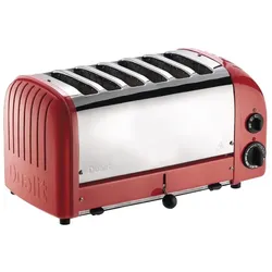 Dualit Toaster, 6 Schlitze, Rot