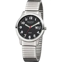 REGENT Herren-Uhr Analog Quarz Metall 37 mm F-895