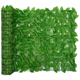 vidaXL Balkon-Sichtschutz mit Grünen Blättern 400x100 cm