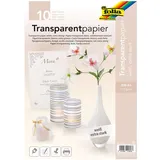folia 87400 - Transparentpapier, DIN A4, 10 Blatt, weiß - vielseitig einsetzbar (Packung mit 2)