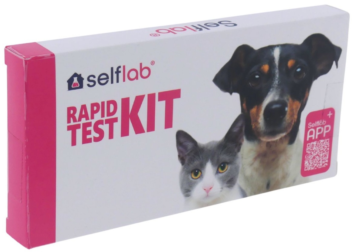Selflab Rapid Test Kit Schnelltest Darm-Durchfall-Virus bei Hunden - Parvovir...