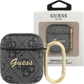 GUESS GUA24GSMK AirPods grau 4G Script Metal Collection