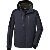 KILLTEC Herren Skijacke/Funktionsjacke mit abzippbarer Kapuze und Schneefang KSW 69 MN SKI JCKT, marine, M