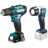 DF333DSAL1 inkl. 2 x 2 Ah + Schnellladegerät + Koffer + LED-Akku-Handstrahler