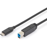 Digitus USB Type-C Anschlusskabel, Gen2, Type-C to B