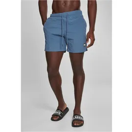 URBAN CLASSICS Badeshorts Urban Classics Block Blau/Schwarz 3XL