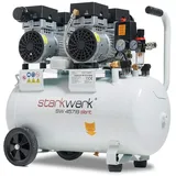 Starkwerk SW 457/8 Flüster Kompressor Silent Kompressor 1,5kW !69 dB! 8Bar ölfrei Druckluft Kompressor leise Compressor