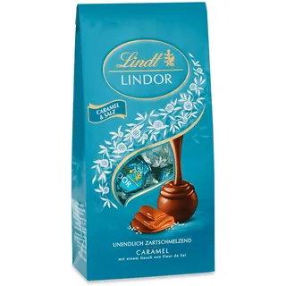 Lindt Pralinen LINDOR Caramel und Salz 137g 10 Kugeln