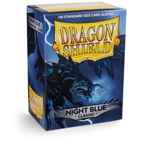 Dragon Shield ART10042 Classic Standard Size Sleeves 100pk-Night Blue, Multicoloured