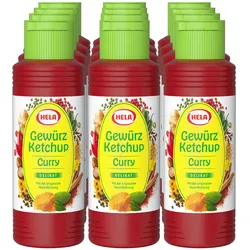 Hela Gewürz Ketchup Curry delikat 300ml, 12er Pack
