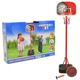 vidaXL Tragbares Basketball-Spielset Verstellbar 138,5-166 cm