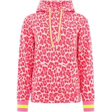 Zwilling Hoodie »"Leo Allover Neon Kante"«, mit Animal-Design und kontrastfarbigen Ärmelbündchen Gr. XXL, pink, , 98678861-XXL