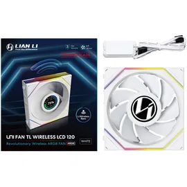 Lian Li UNI FAN TL120 LCD Reverse Blade Wireless White | Gehäuselüfter