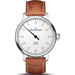 Meistersinger Klassik No.03 AM901G - weiß,cognac - 43mm