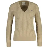 GANT Strickpullover V-Neck Beige L