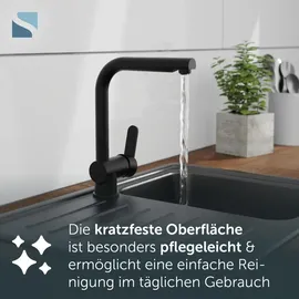 Schütte LONDON Spültischarmatur Niederdruck Schwarz