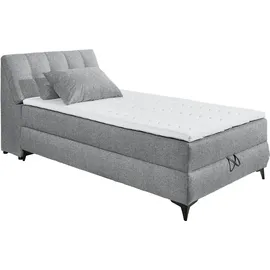 ed exciting design Atlantis Boxbett / Polsterbett 120 x 200 cm mit Bettkasten und Stauraum im Kopfteil
