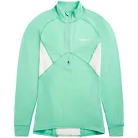 Bergans Inner:pure Merino Damen Zip - mint crush/vanilla white
