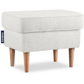 Konsimo Sitzhocker Stralis 41 x 43 x 56 cm Weiß