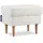 Konsimo Sitzhocker Stralis 41 x 43 x 56 cm Weiß