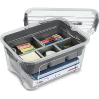 CEP Aufbewahrungsbox combi-box 18l transparent/grau