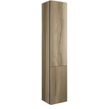 Burgbad Badu Hochschrank 35 cm 2 Türen Weiß