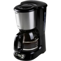 Domo Filter Kaffemaschine 1.5L, Filterkaffeemaschine, Schwarz, Silber