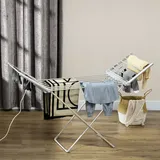 Elektrischer Wäscheständer Mit 2 Ausziehbaren Seitenflügeln, Rahmen Aus Aluminiumlegierung, 144 X 53 X 91 Cm
