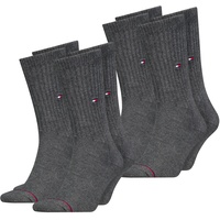 Tommy Hilfiger Herren Frauen Unisex Sport Socken 4er Pack in 47-49 Grau