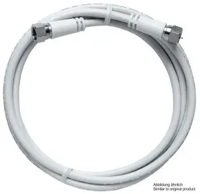 Axing MAK750-80 Modem-Kabel, axiale F-Stecker, doppelt geschirmt, 7, 5 m, weiß MAK75080 MAK 750-80