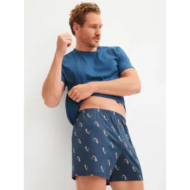 CALIDA Weiter Boxer Prints blau L 2er Pack
