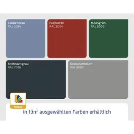 EcoStar Kaminholzregal Trend-V Typ 1 taubenblau
