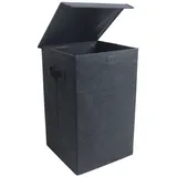 VCM Wäschekorb Wäschebox Stoffbox Deckel Dreso M