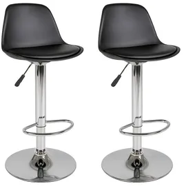 House Nordic Barhocker 2er-Set TRONDHEIM - schwarz