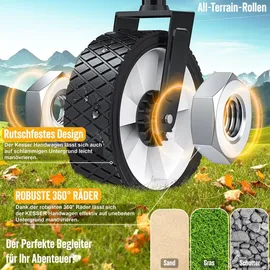 Kesser Bollerwagen faltbar mit Dach grau