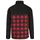 URBAN CLASSICS Patterned Polar Fleece Track Jacke Black / Red S