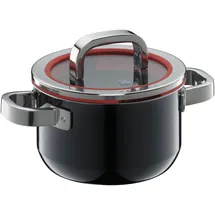 WMF Fusiontec Functional Kochtopf mit Glasdecke, 16 cm, Black
