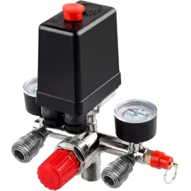 Dent-de-lion Luftkompressor-Druckschalter Mit Steuerventil, Regler Und Manometer