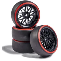 CARSON Räderset Drift 1:10 schwarz/rot 500900157